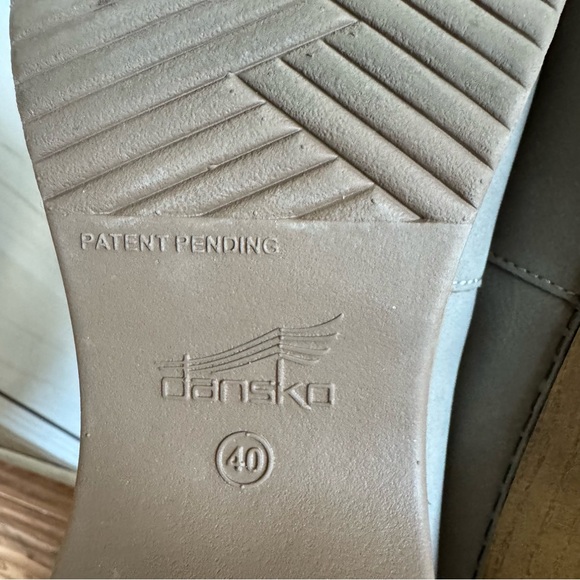 Dansko Britney Stone Nubuck Leather Mule Clogs size 40 - Picture 10 of 10